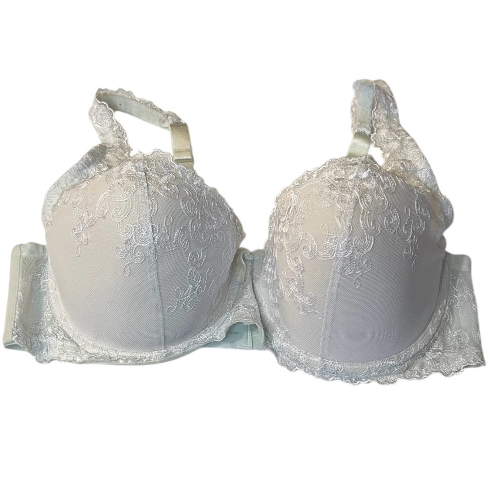 Ambrielle White Lace Bra